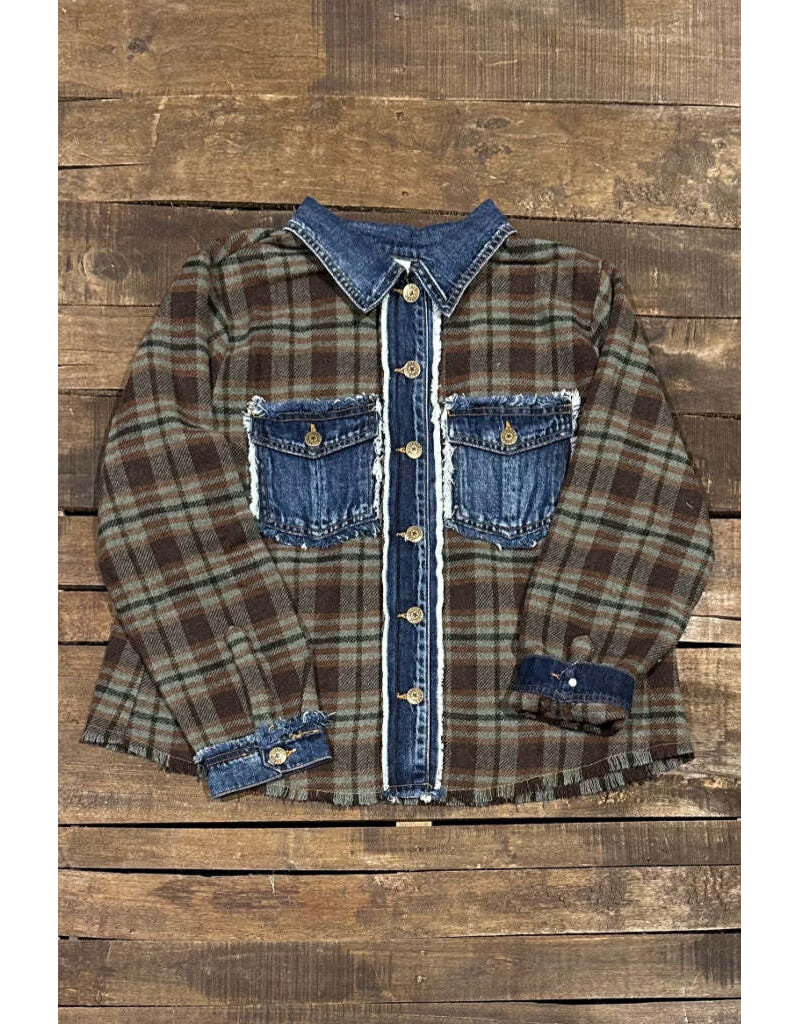 Jaded Gypsy Afternoon Walk Flannel jacket O/S