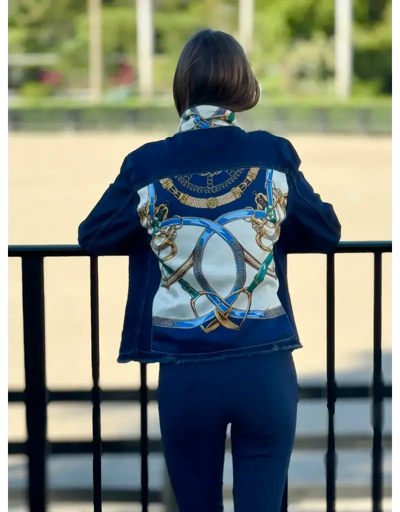 Stacy Bradley Blue Stirrup Jacket Dark L