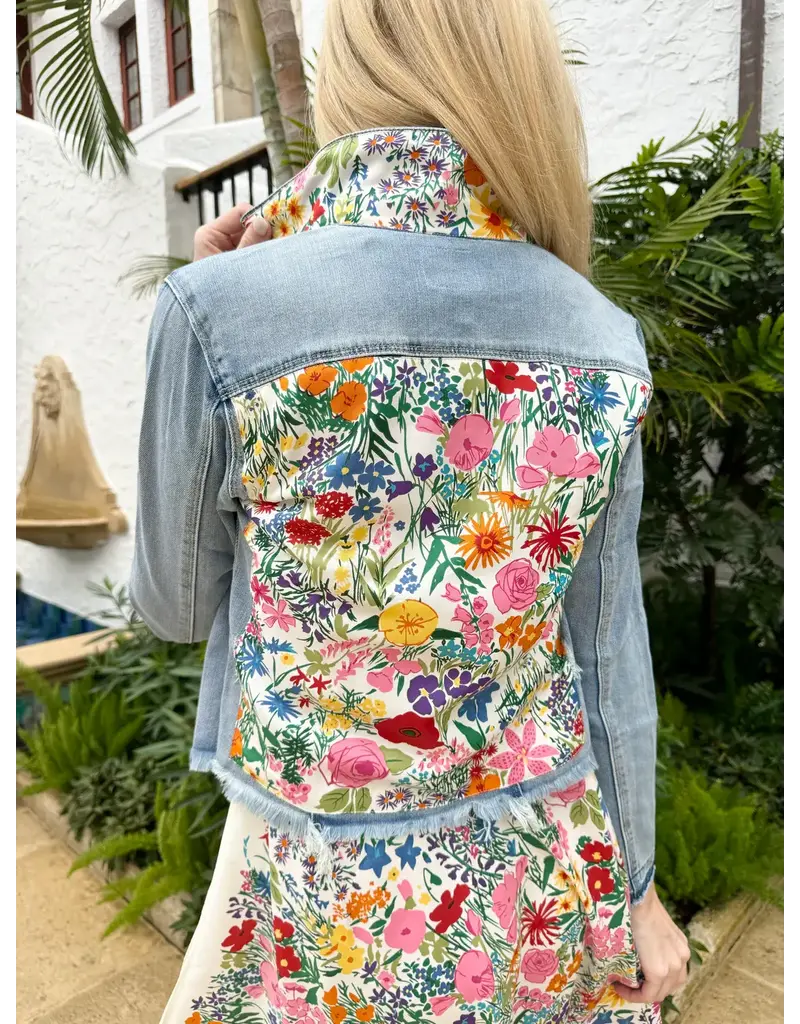 Stacy Bradley Field of Flowers Jacket Light M