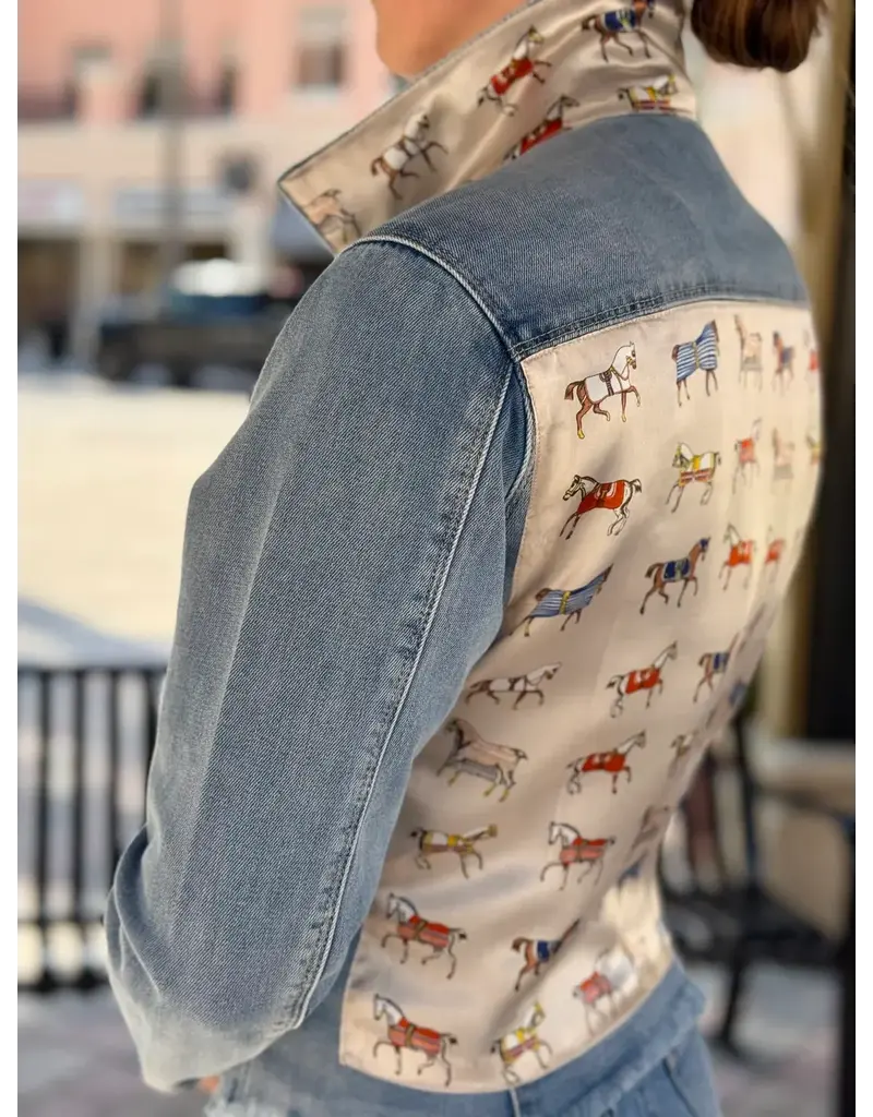 Stacy Bradley Equine Elegance Pearl white Light jacket L