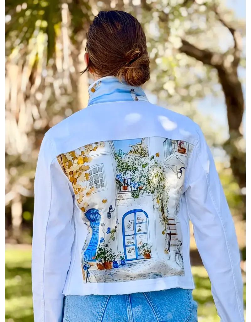 Stacy Bradley Mediterranean white jacket XS