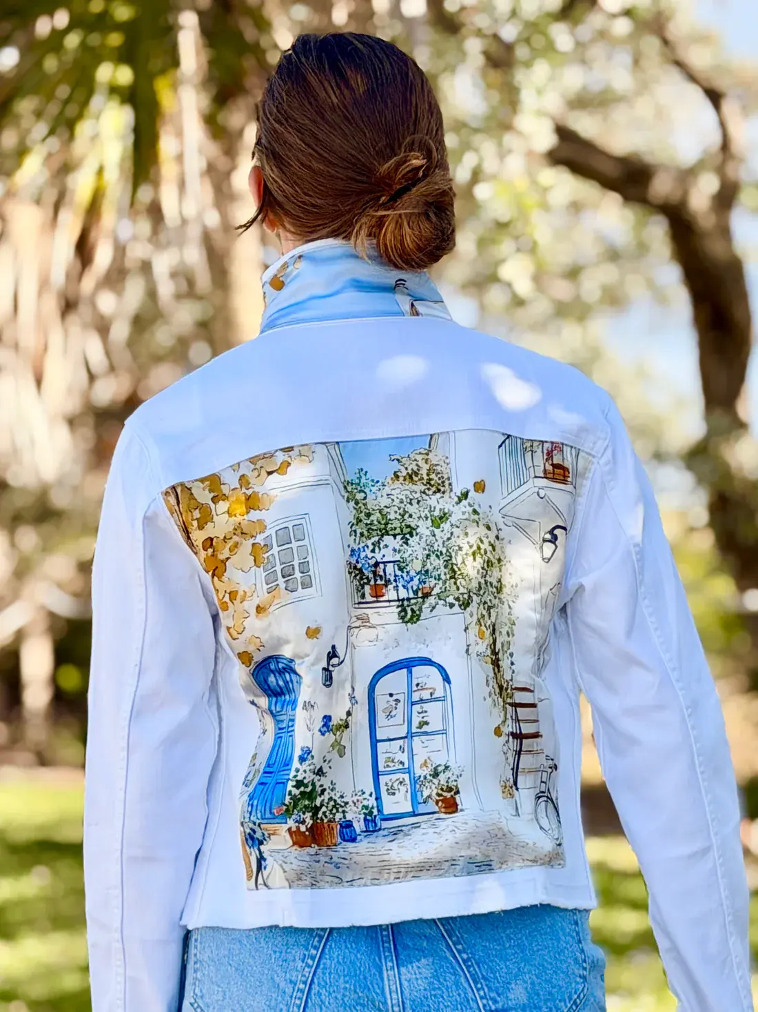 Stacy Bradley Mediterranean white jacket XS