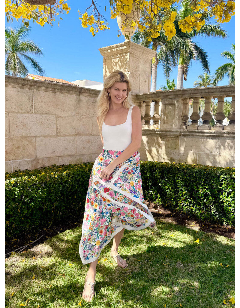 Stacy Bradley Field of Flowers Skirt S/M