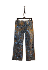Kathleen Cook KC04-Light Blue Jeans with Gold Paint size 7/28