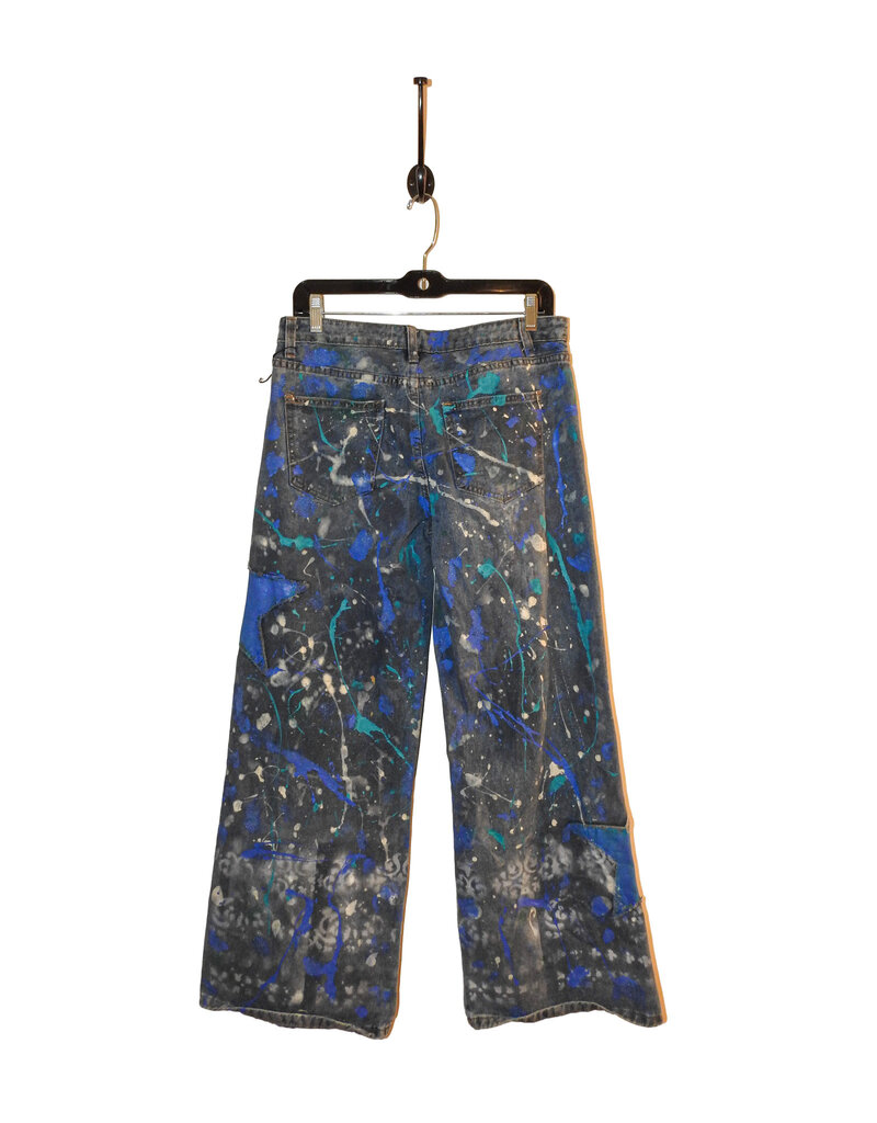 Kathleen Cook KC05-Light Blue Jeans with Blue Stars Size 7/28