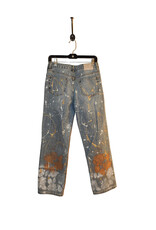 Kathleen Cook KC07-Blue Jeans with White Flower Hem Size 7/28