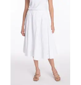 Luna Luz Layered Skirt w/ Frayed Hem