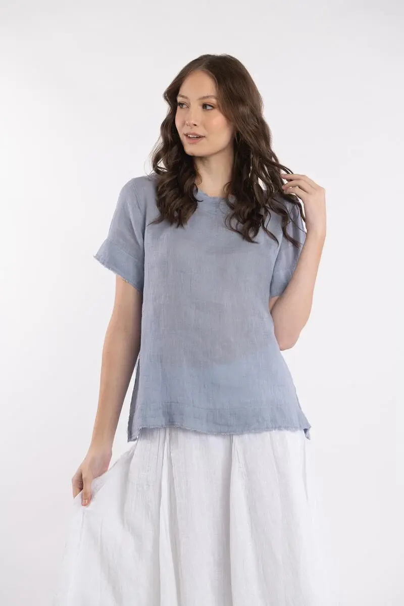 Luna Luz Edgy Linen Tee