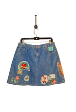 Sue Dreamer SD-149 Handsewn Denim Skirt, Te Amo, S