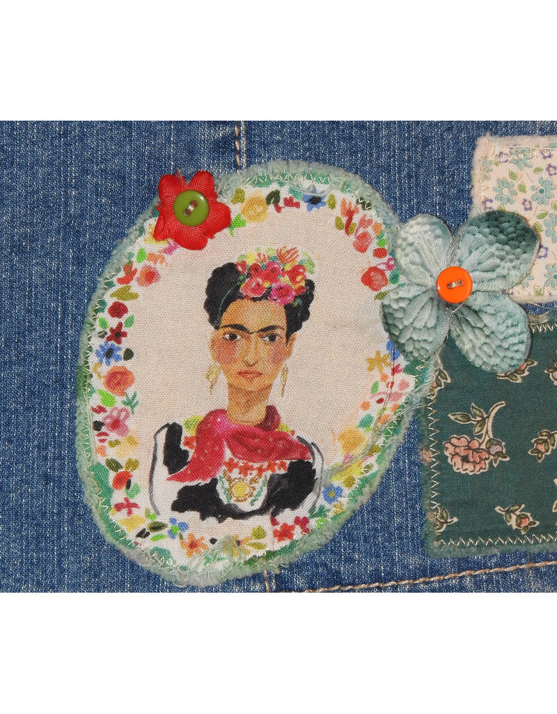 Sue Dreamer SD-149 Handsewn Denim Skirt, Te Amo, S