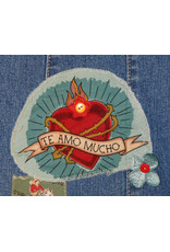 Sue Dreamer SD-149 Handsewn Denim Skirt, Te Amo, S