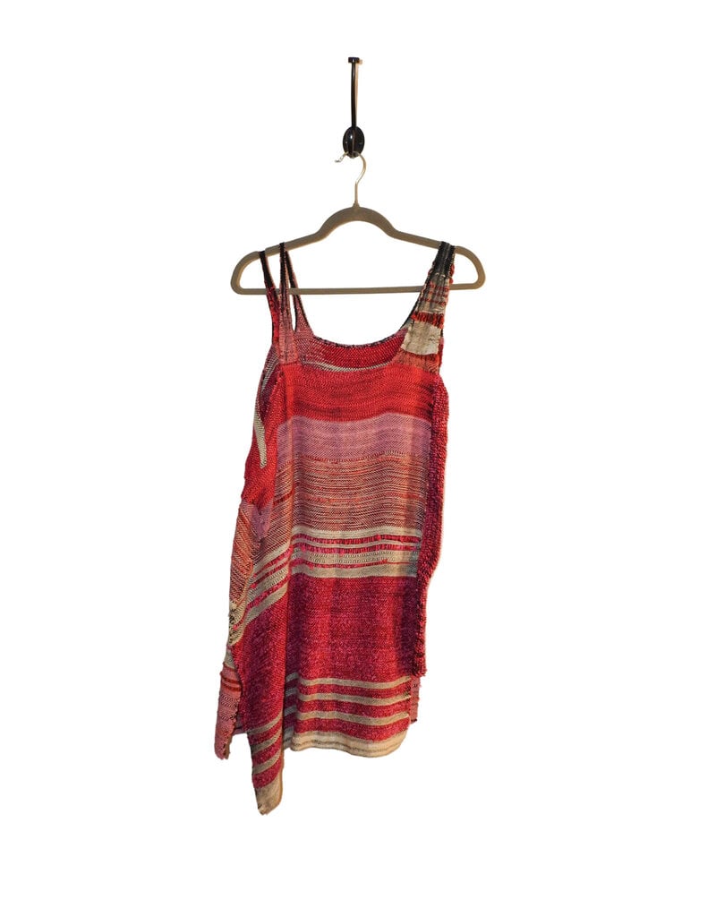 Dayna Fisk-Williams DFW 11, Handwoven, M, Sleeveless Dress w/straps, Pink