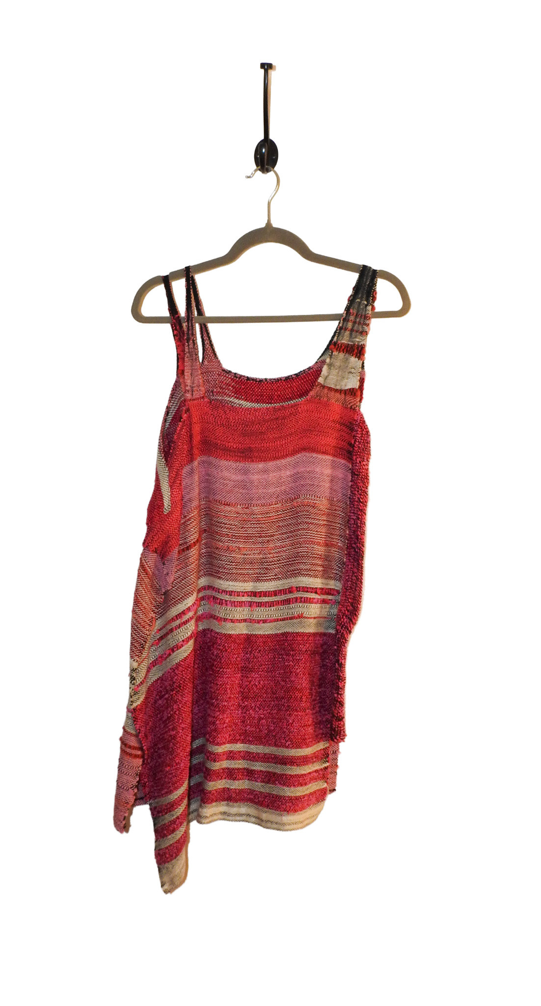 Dayna Fisk-Williams DFW 11, Handwoven, M, Sleeveless Dress w/straps, Pink