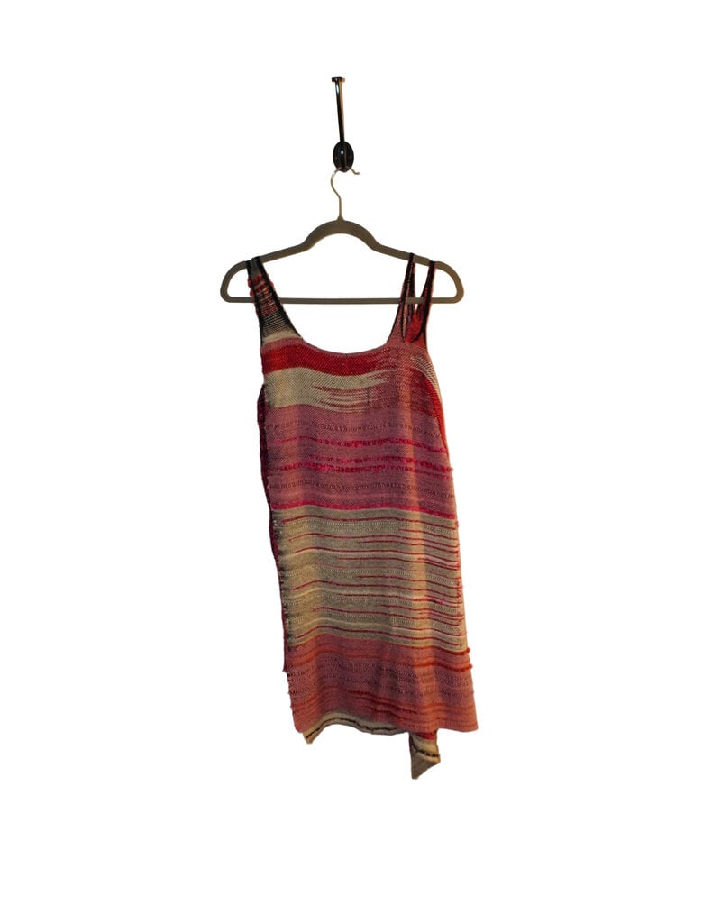 Dayna Fisk-Williams DFW 11, Handwoven, M, Sleeveless Dress w/straps, Pink