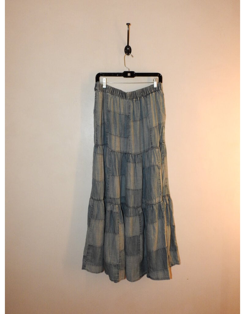 Jaded Gypsy Patchwork Skies Ruffle Skirt