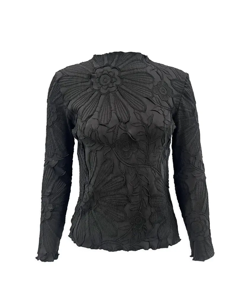 Wild Cosmos Kylie Lettuce Leaf Black O/S