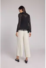 Wild Cosmos Deborah Crinkle Chiffon Cardigan Black O/S