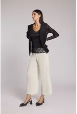 Wild Cosmos Deborah Crinkle Chiffon Cardigan Black O/S