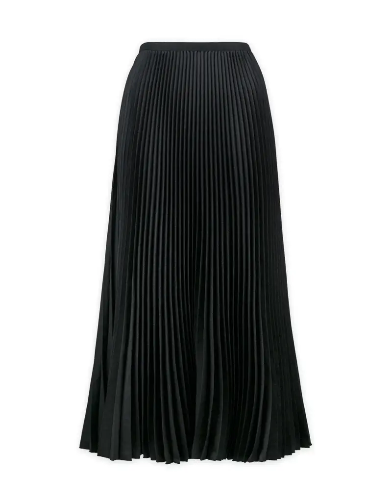 Wild Cosmos Hazel Pleated Skirt Maxi Black O/S