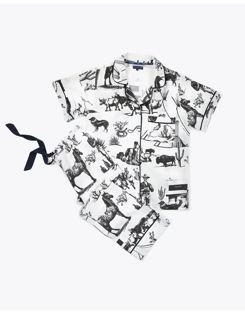 Katie Kime Marfa Toile Pajama Pants Set
