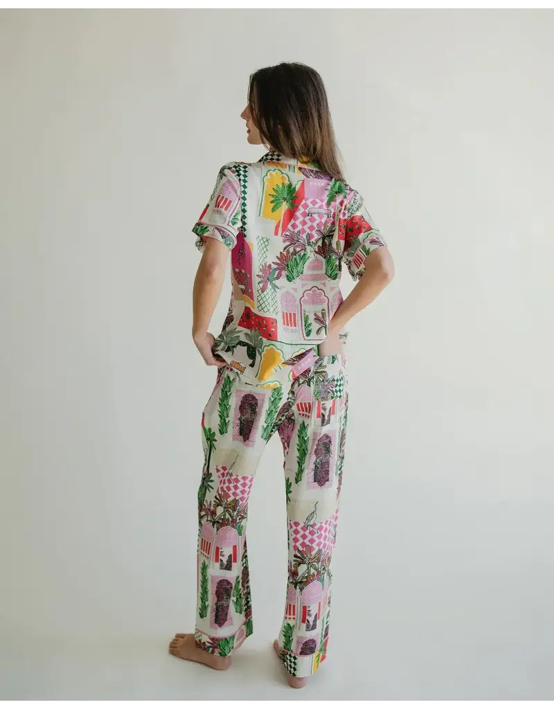Katie Kime Greco Garden Pajama Pants Set