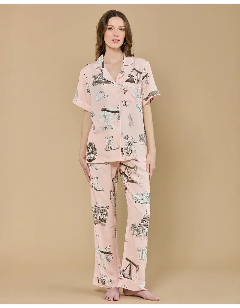 Katie Kime Texas Toile Pajama Pants Set