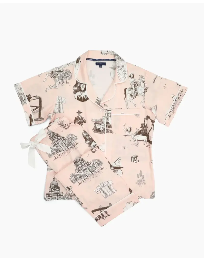 Katie Kime Texas Toile Pajama Pants Set