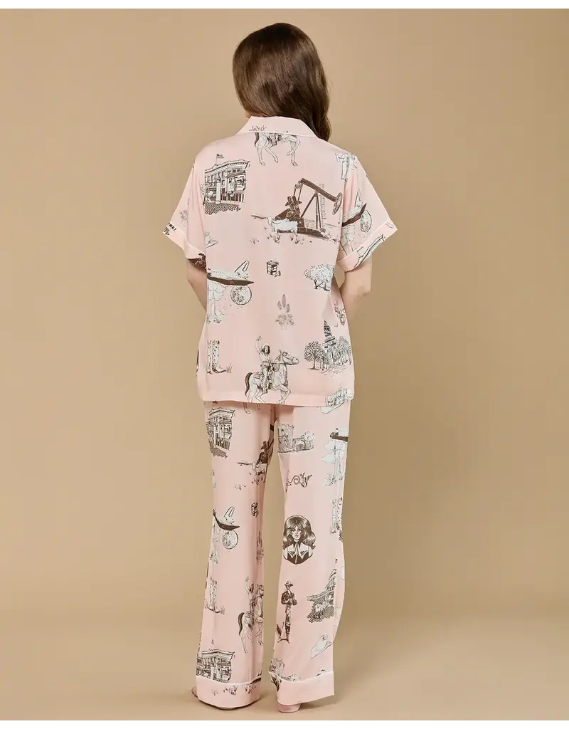 Katie Kime Texas Toile Pajama Pants Set