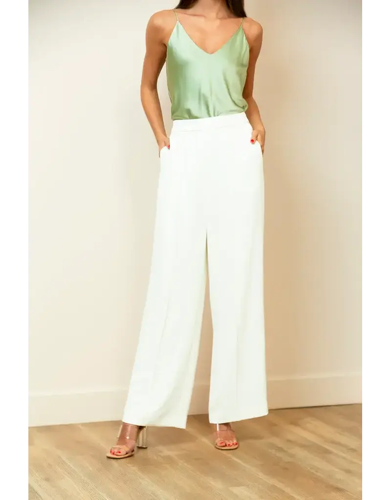 Jessie Liu Pintuck Wide Leg pants