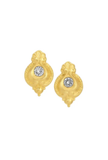 French Kande Epoque 24K Pltd. Swarovski  Studs