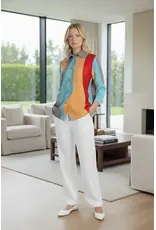 Wild Cosmos Lilly Flow Crystal Pleats Shirt O/S