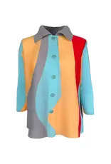 Wild Cosmos Lilly Flow Crystal Pleats Shirt O/S