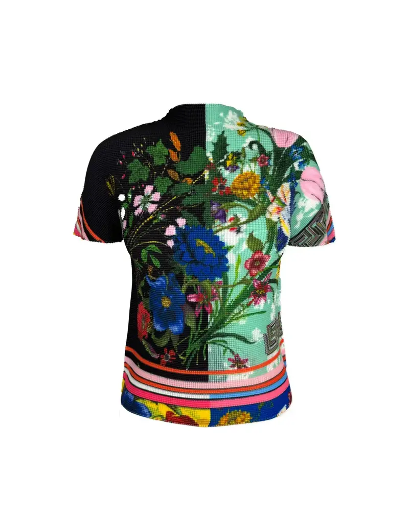 Wild Cosmos Roma Fiori 3D Honeycomb Top LS Multi O/S