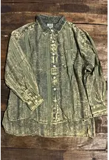 Jaded Gypsy Star Gazing Top Vint moss