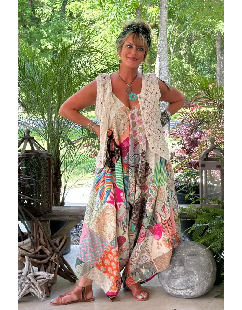 Jaded Gypsy Patchwork Sunrise Jumpsuit