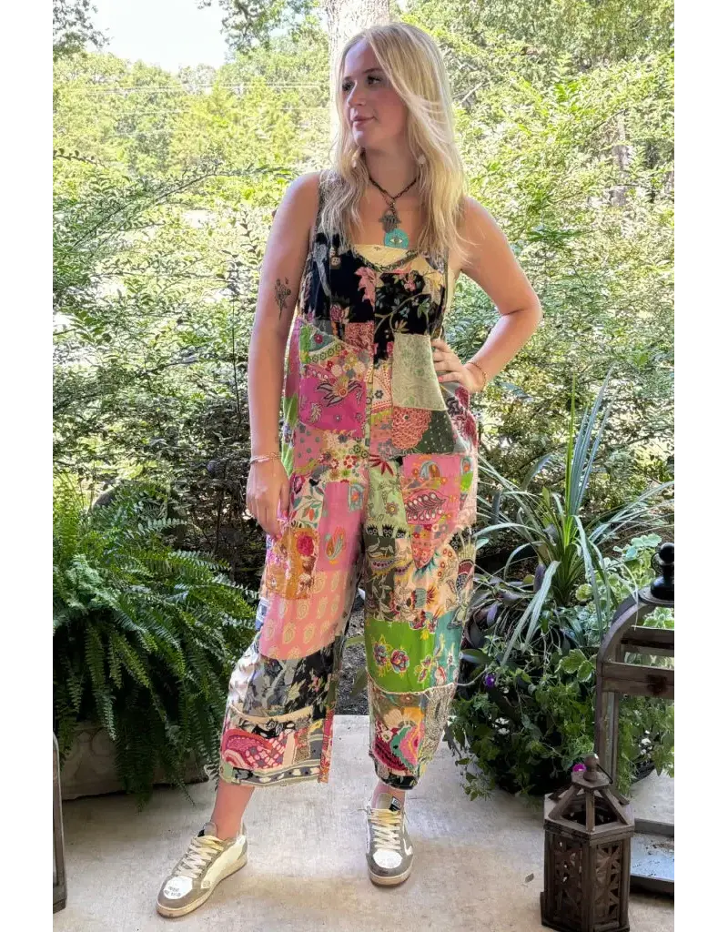 Jaded Gypsy Patchwork Garden Overalls