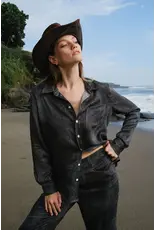 Anaphe Austin Long Sleeve denim shirt black