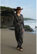 Anaphe Austin Long Sleeve denim shirt black