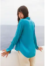 Catherinegee Daria French Cuff Silk Blouse
