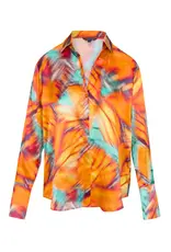 Catherinegee Daria French Cuff Silk Blouse