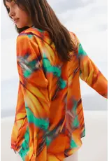 Catherinegee Daria French Cuff Silk Blouse