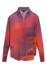 Catherinegee Daria French Cuff Silk Blouse