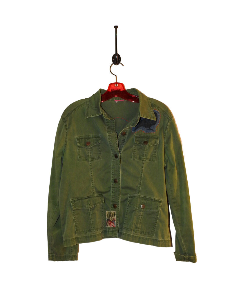 Sue Dreamer SD-153 Handsewn Green Jacket with Longhorn S