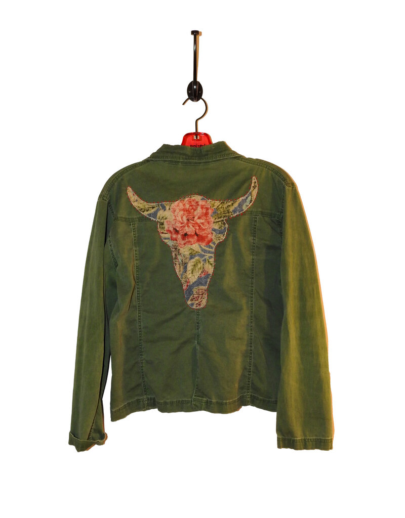 Sue Dreamer SD-153 Handsewn Green Jacket with Longhorn S