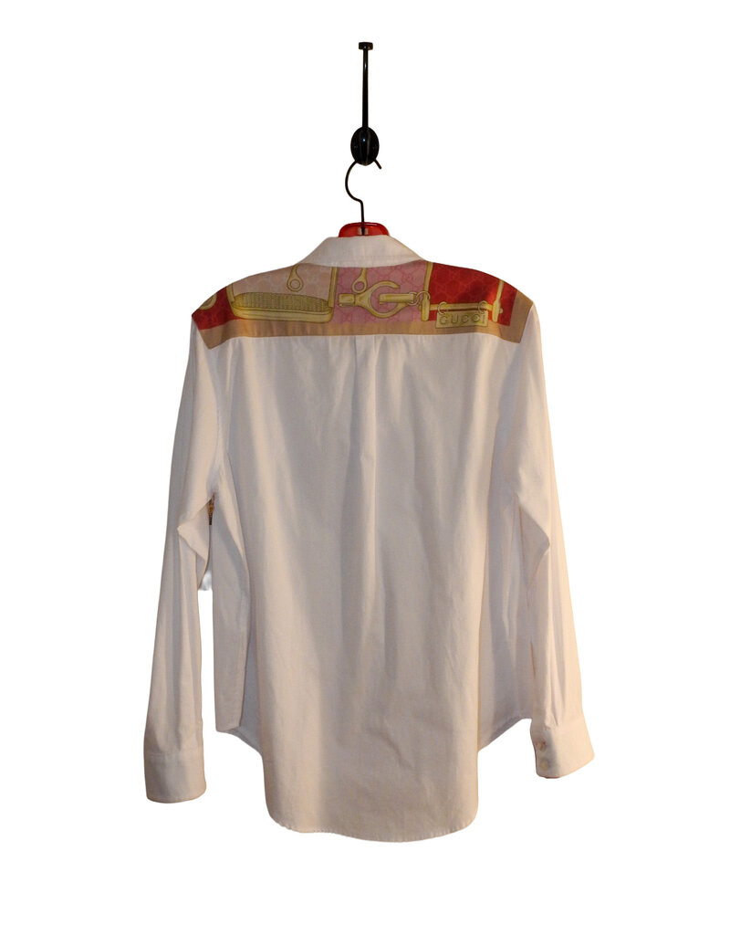 Elevazione Shirt with Designer Scarf Accent