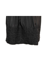 Sarah Majors Art SM Black Silk Skirt w/Peplum, hand felted habutai silk