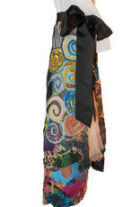 Sarah Majors Art SM-4 Tie-Wrap Skirt Organza, Silk, Merino Wool