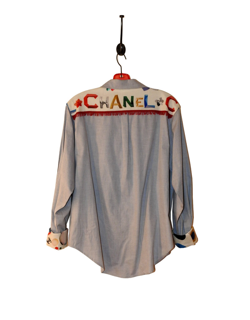 Elevazione Shirt with Designer Scarf Accent