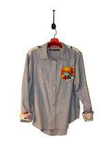 Elevazione Shirt with Designer Scarf Accent