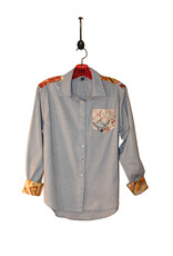 Elevazione Shirt with Designer Scarf Accent